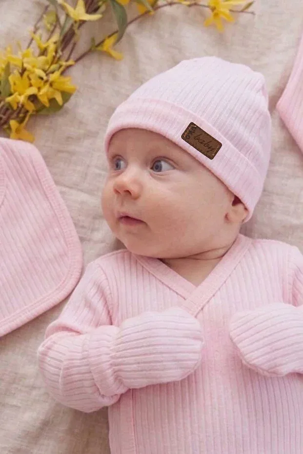 Детский комплект одежды для новорожденных хлопковый Rocha Baby, Pink — фото 2