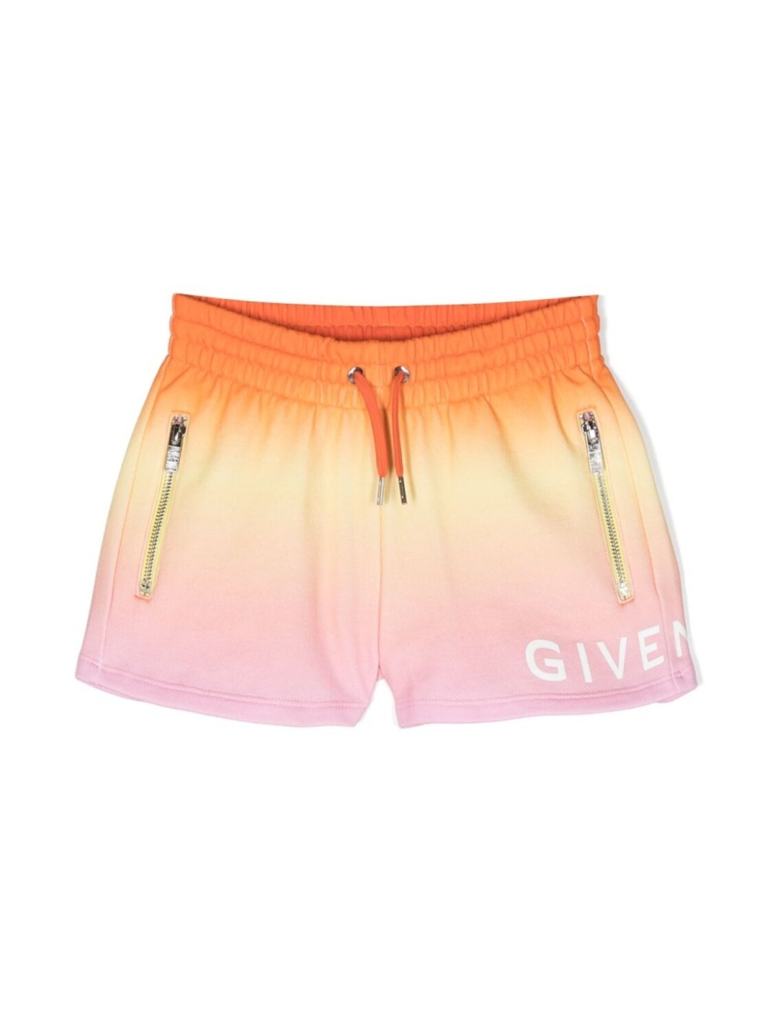 

Givenchy Kids шорты с кулиской и логотипом, оранжевый