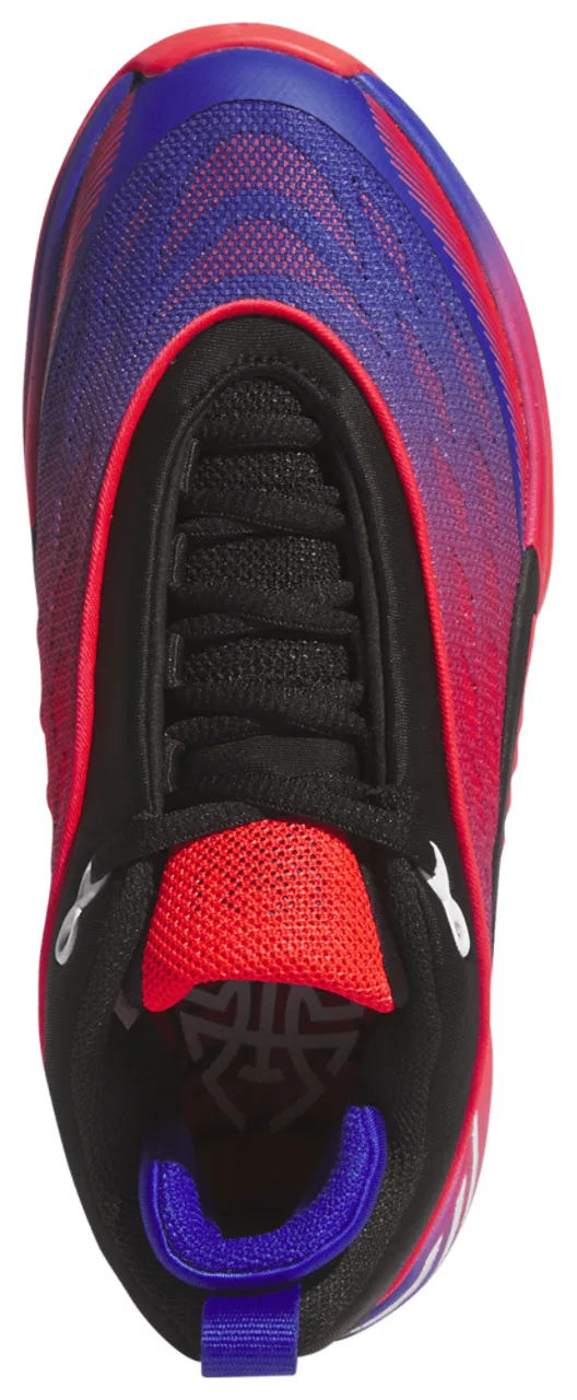 Детские кроссовки для мальчиков с принтом D.O.N. Issue 8 adidas, Core Black Lucid Red Lucid Blue — фото 4