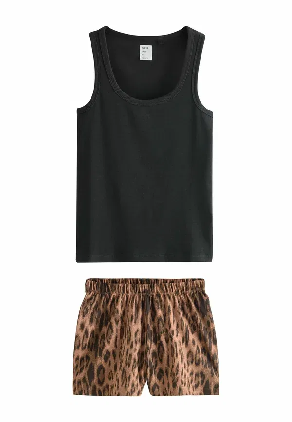 Комплект пижамы из 95% хлопка, 5% эластана Next, Animal Print, животный принт
