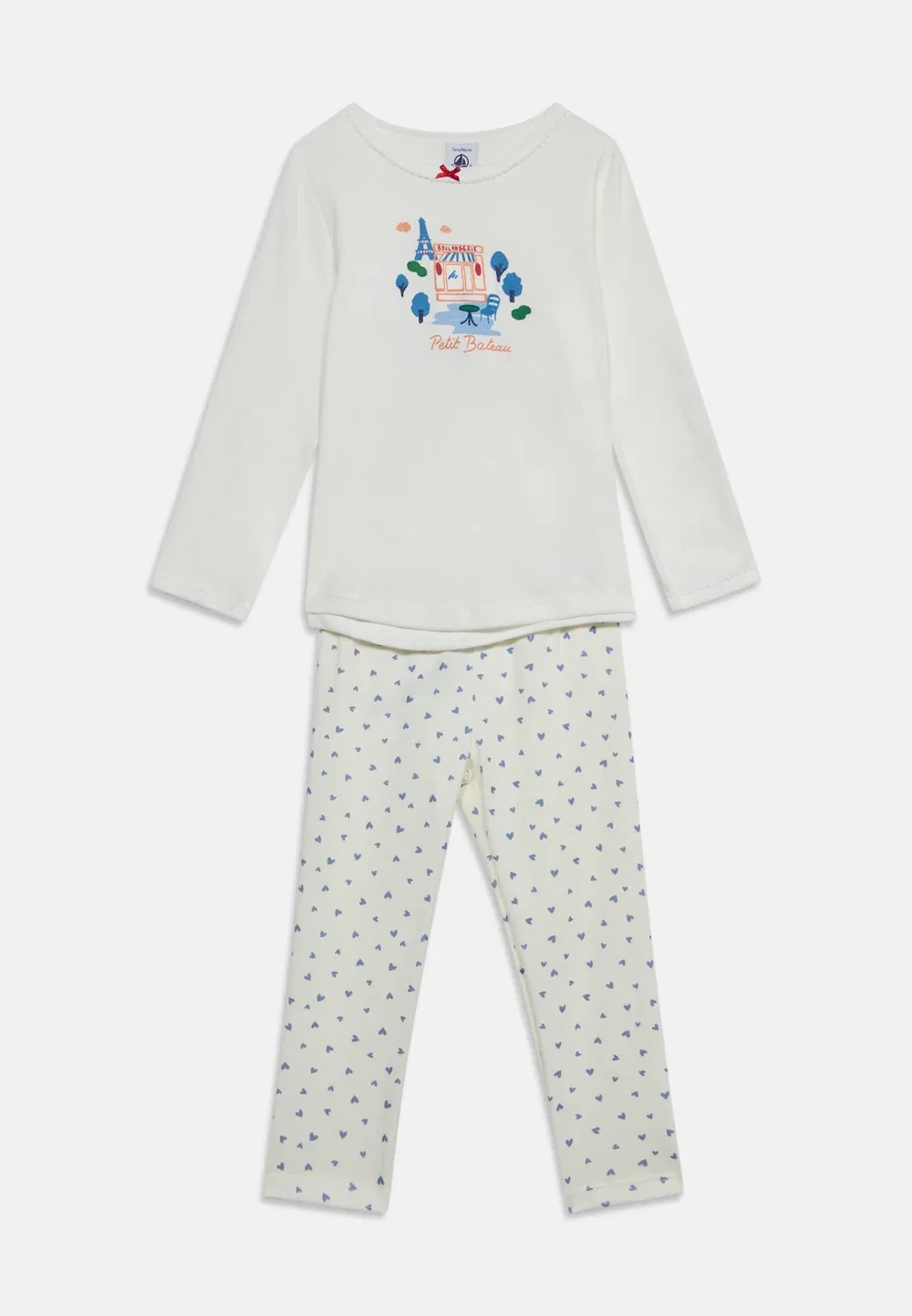 Пижама Petit Bateau, Marshmallow/Riviera