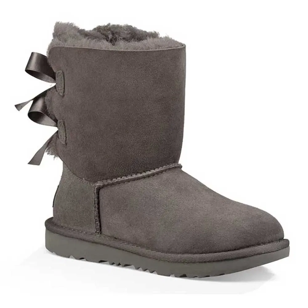 Детские ботинки для девочек Ugg Bailey Bow II, Grey