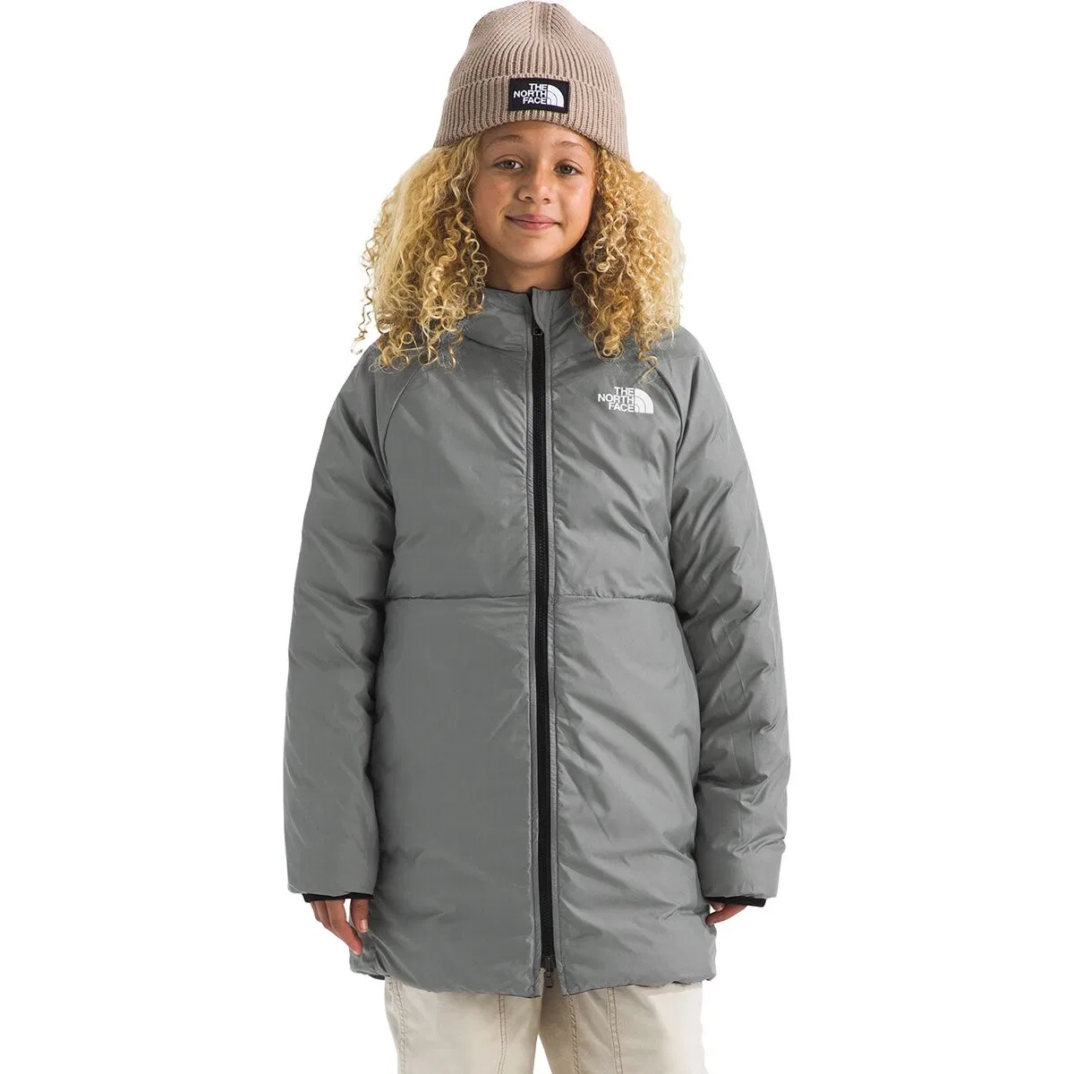 Детская куртка для девочек утепленная Reversible Perrito Parka The North Face, TNF Black — фото 4