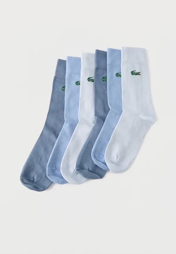Носки Lacoste унисекс, набор из 6 пар, синие