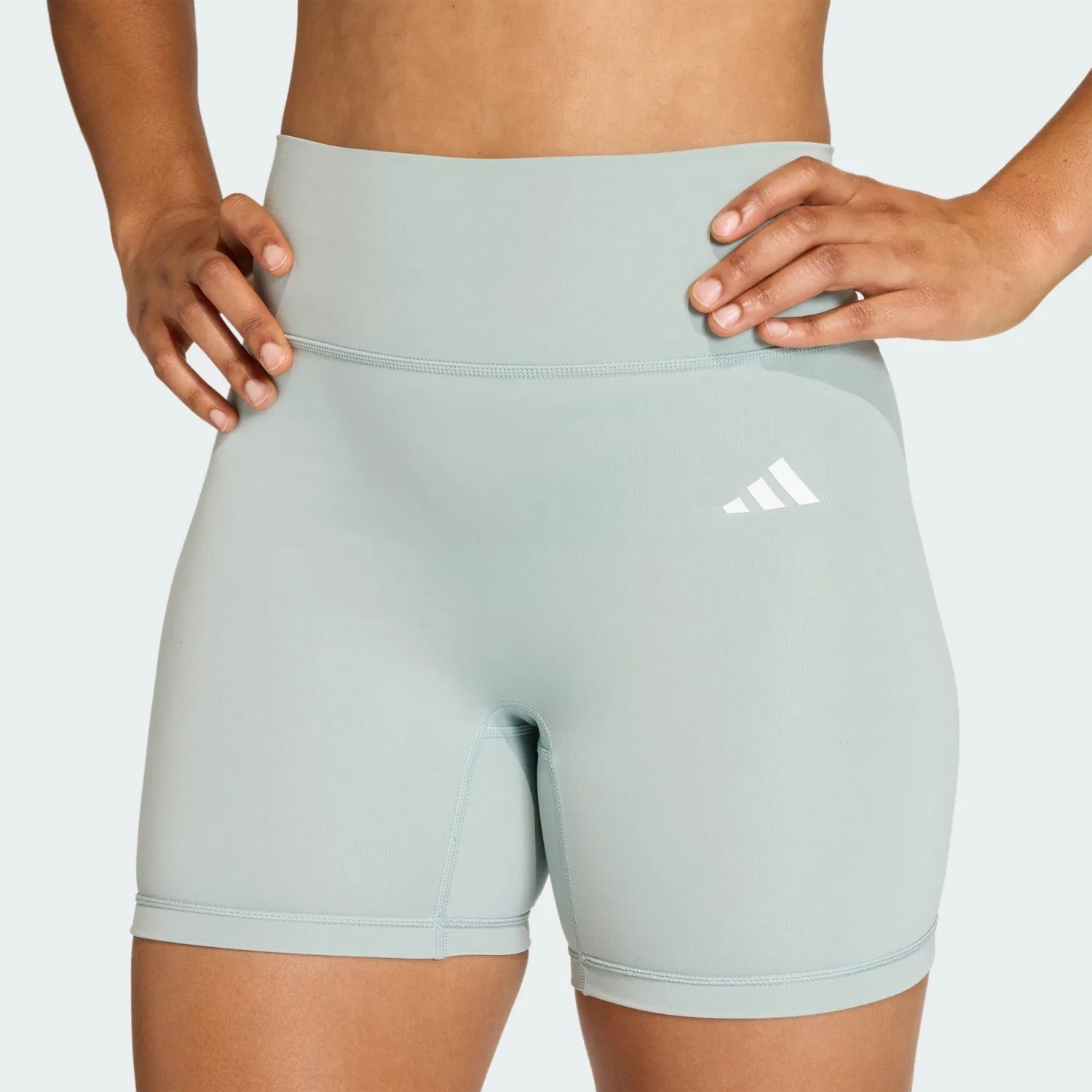 Женские леггинсы с высоким поясом Optime Essentials Workout Adidas, Hellgrun — фото 4