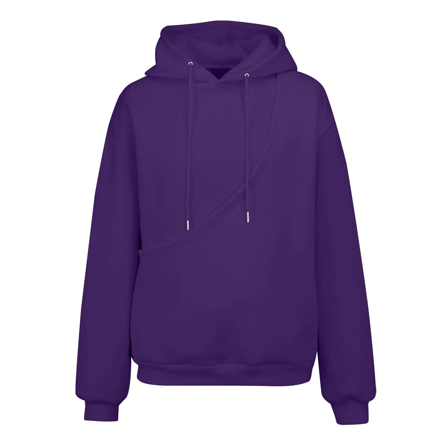 Женский худи с карманом-кенгуру Cat Hoodie, Z31 Purple — фото 3