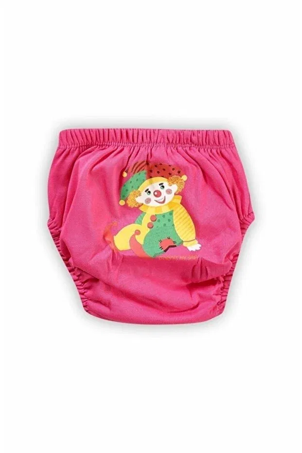 Детские трусики для девочек хлопковые с принтом Training Pants Generic Brands, Fuchsia-Lilac-White — фото 3
