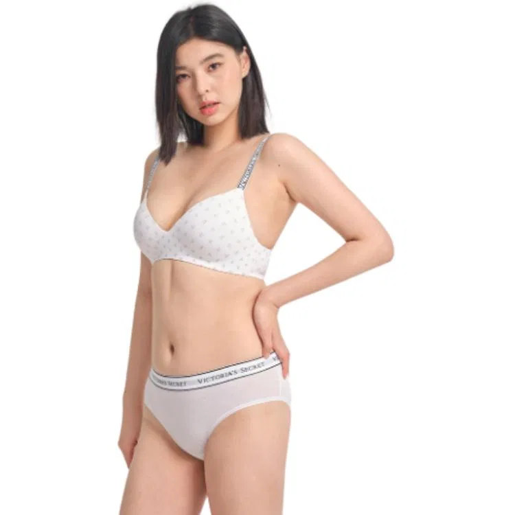 Женские трусы с хлопковым составом Victoria's Secret, 1 Pack (Ecru) — фото 4