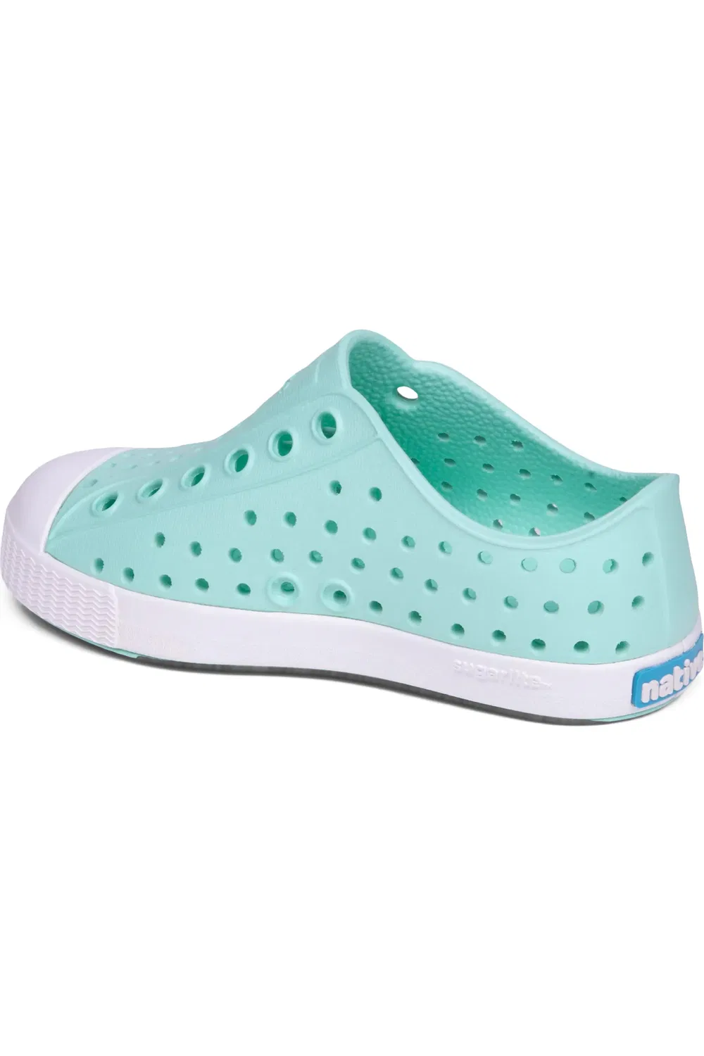 Кеды детские водонепроницаемые Jefferson Slip-On Native Shoes, Fresco Green/Shell White — фото 2