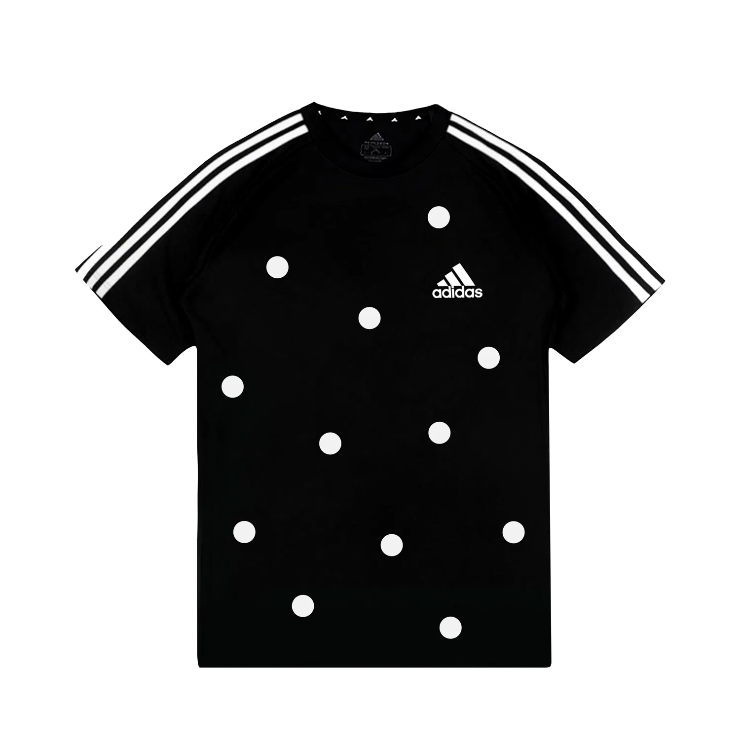 Футболка с тремя полосками, повседневная, Adidas, Black