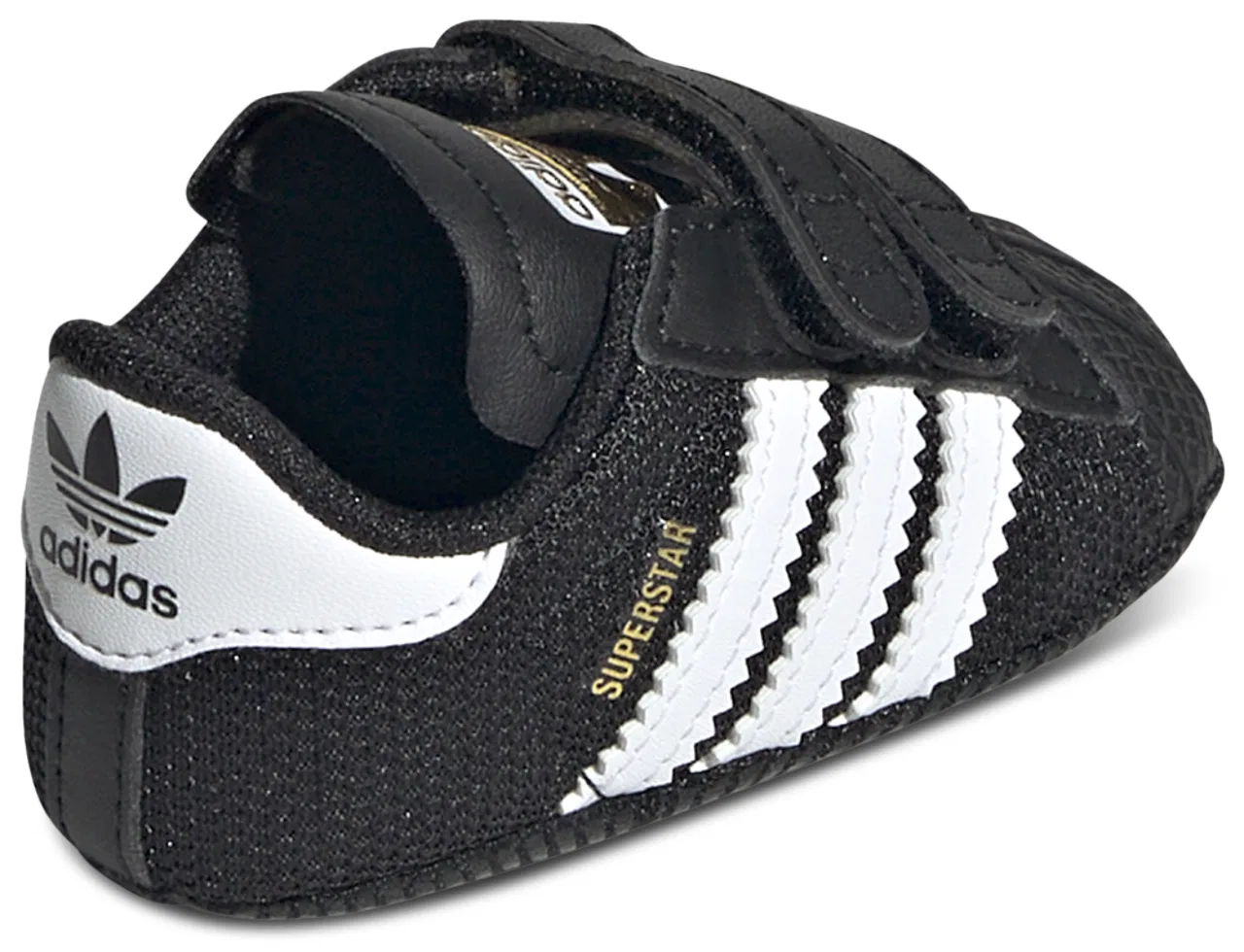 Младенческие кроссовки Superstar Adidas, цвет Gold Metallic/White/Black — фото 3