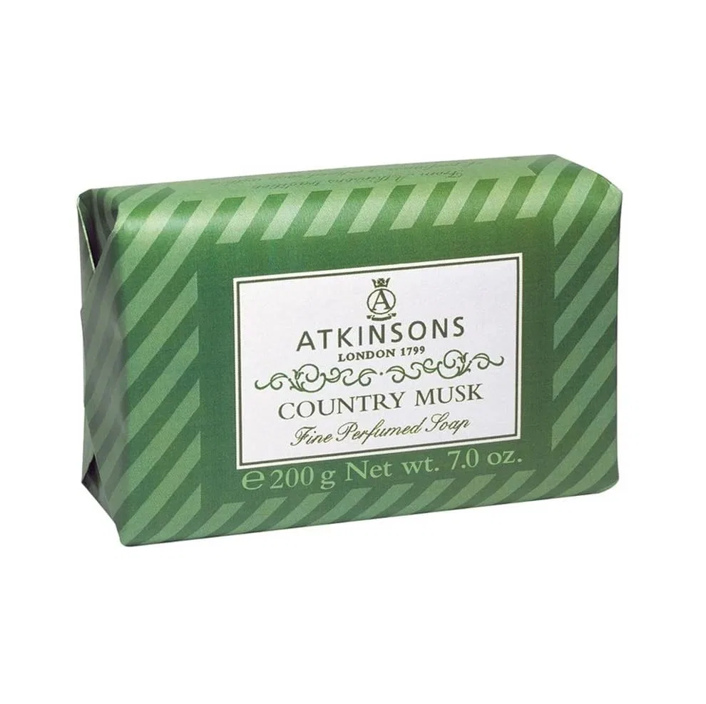 Твердое мыло, концентрированное, Atkinsons, 6 шт, 125 г, Country Musk Dodici