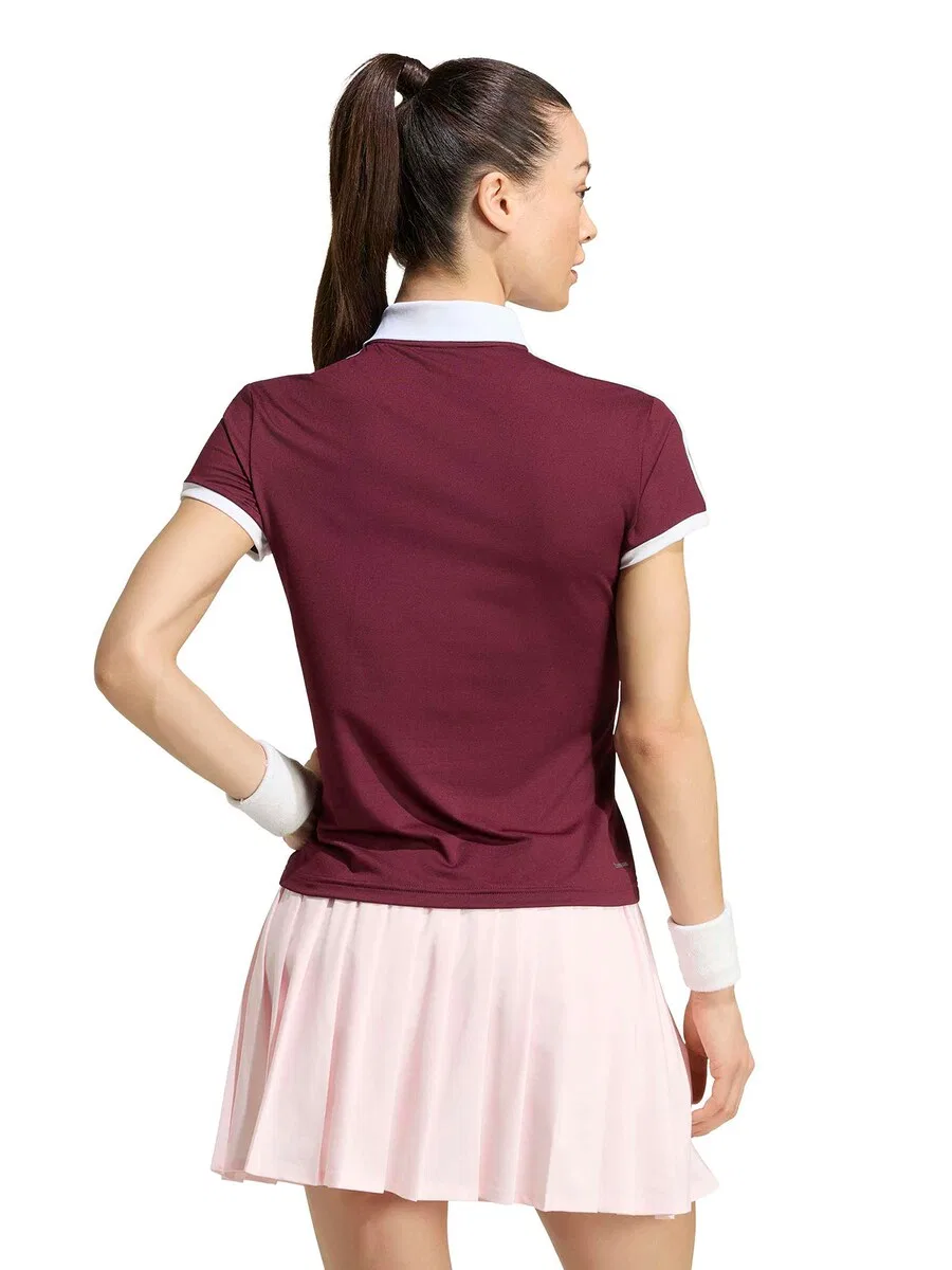 Спортивная футболка ADIDAS PERFORMANCE Performance Shirt 'CLASSICS' винно-красного цвета — фото 3