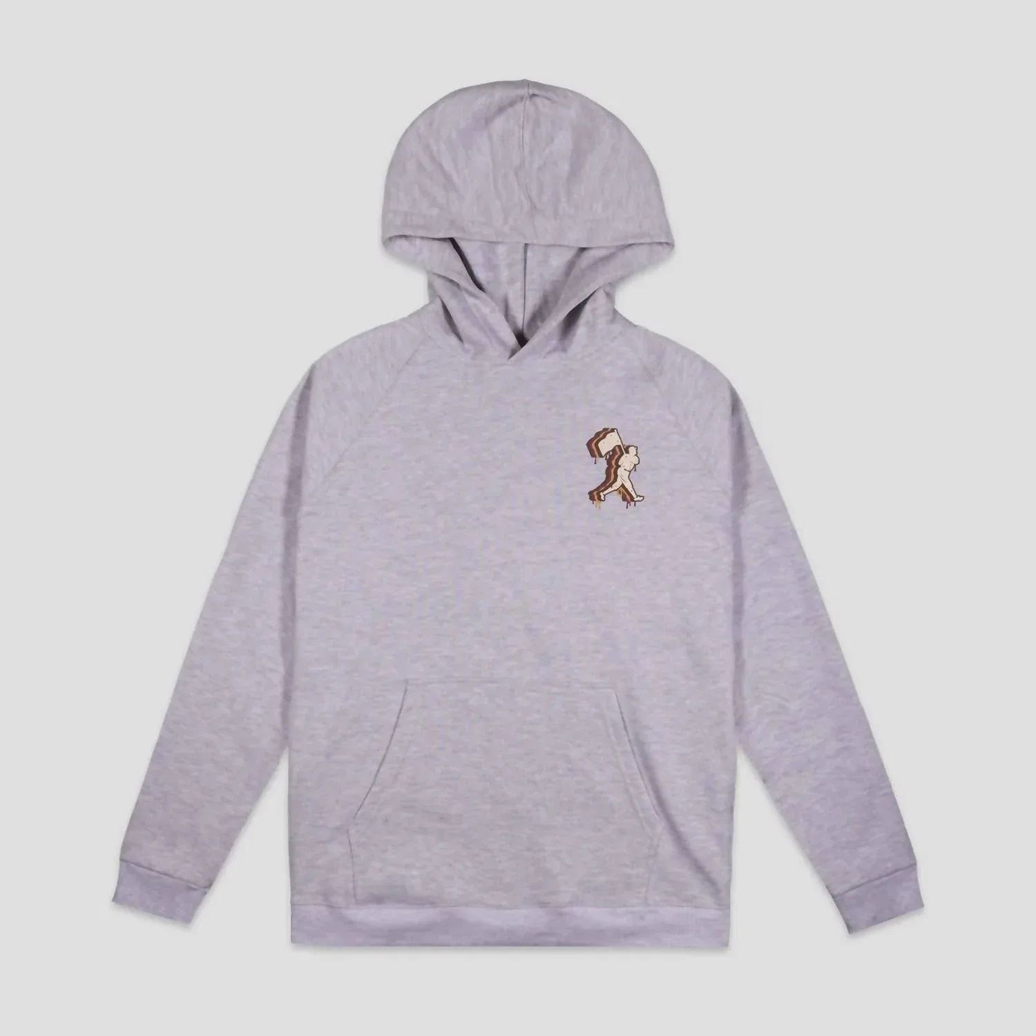 Детское худи для девочек с принтом Pb & Jammed Baseballism, серый