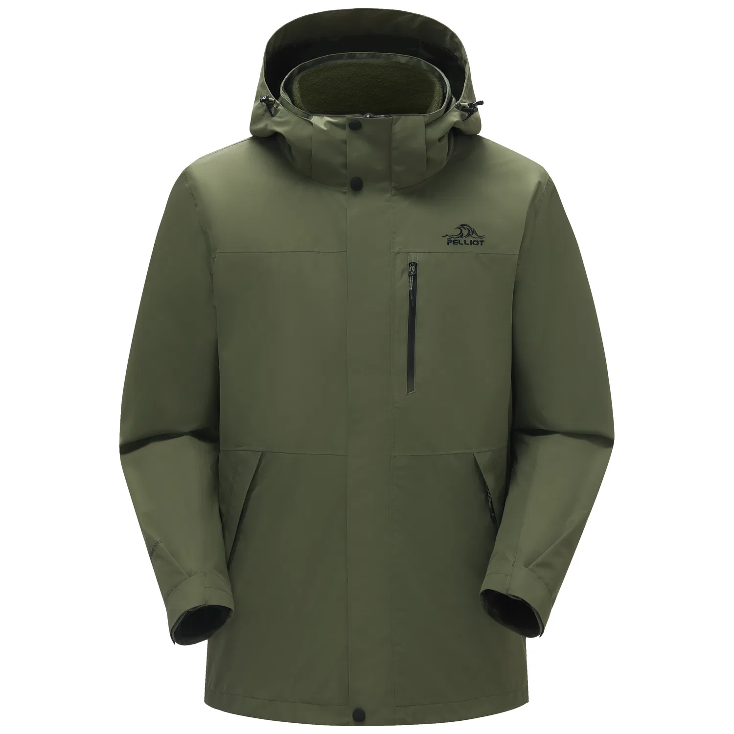 Детская ветровка с капюшоном PELLIOT, Olive Green