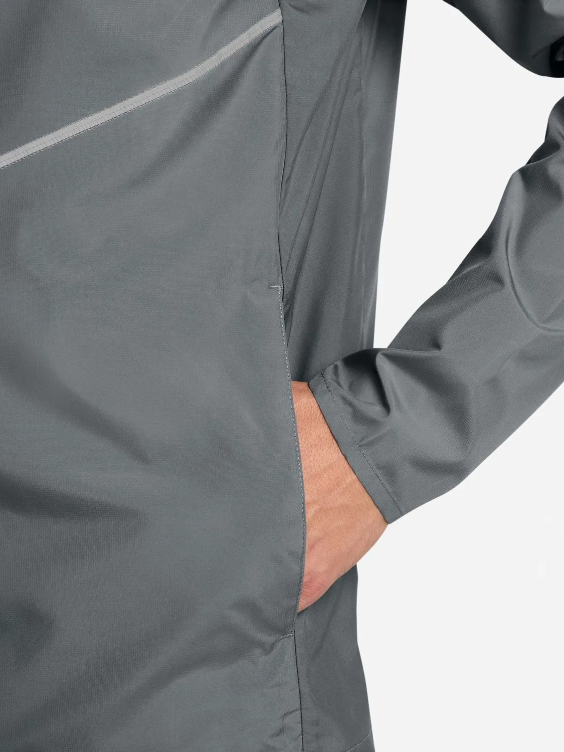 Беговая куртка Nike Smoke Grey Miler UV Repel — фото 4