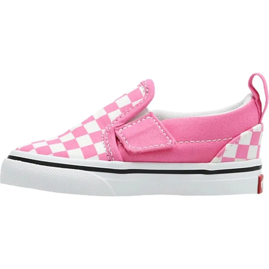 Детские кроссовки Vans Slip-On V, Розовый — фото 3