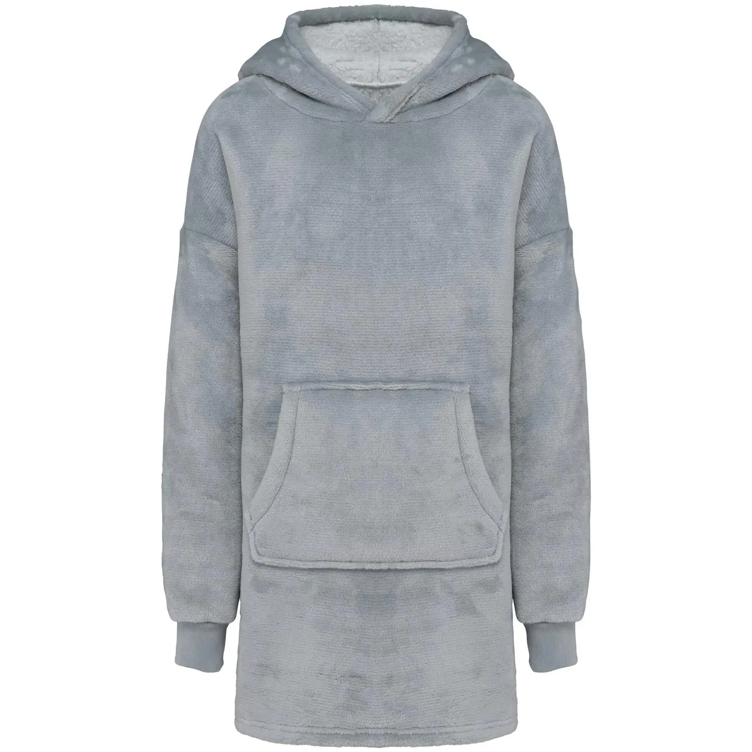 Детское худи с капюшоном Plaid Kariban, Grau