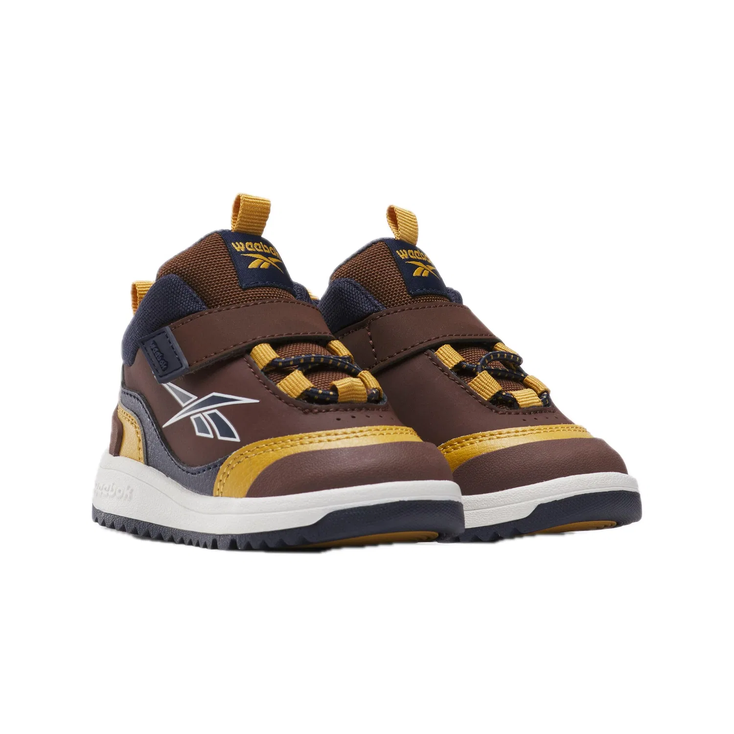 Детские кроссовки для мальчиков Storm X Reebok, Scoperto Marrone Vector Navy Heritage Gold — фото 2