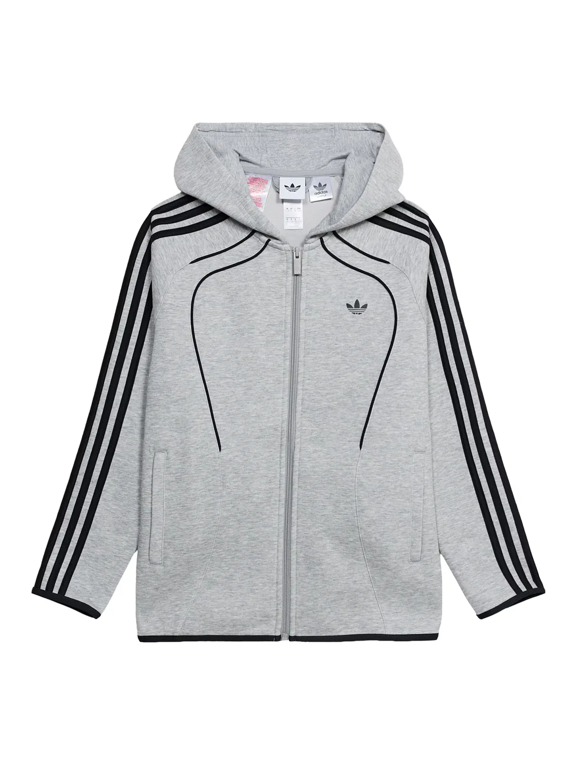 Толстовка на молнии Adidas Originals SPACER, серый