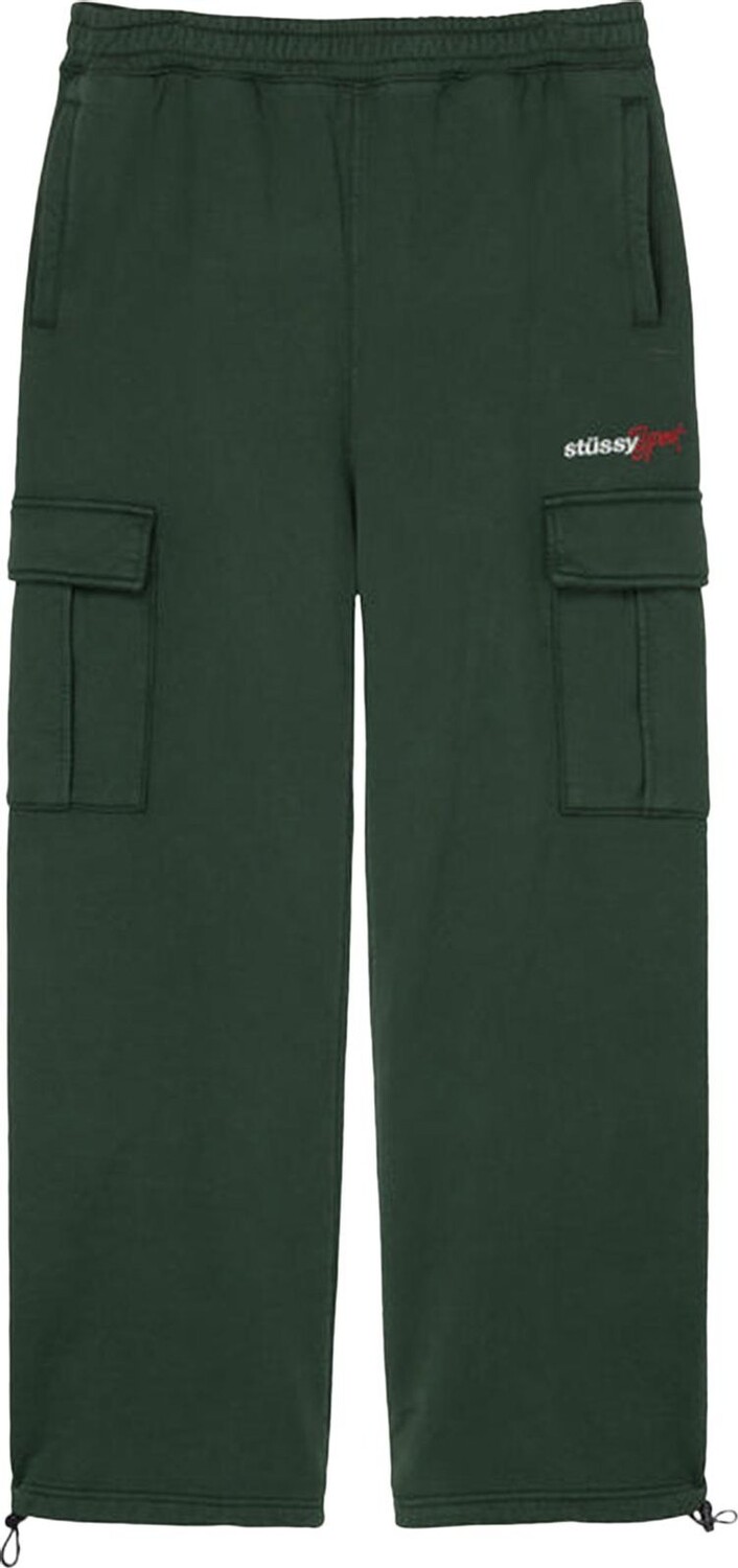 

Брюки Stussy Sport Cargo Fleece Pant 'Forest Green', зеленый