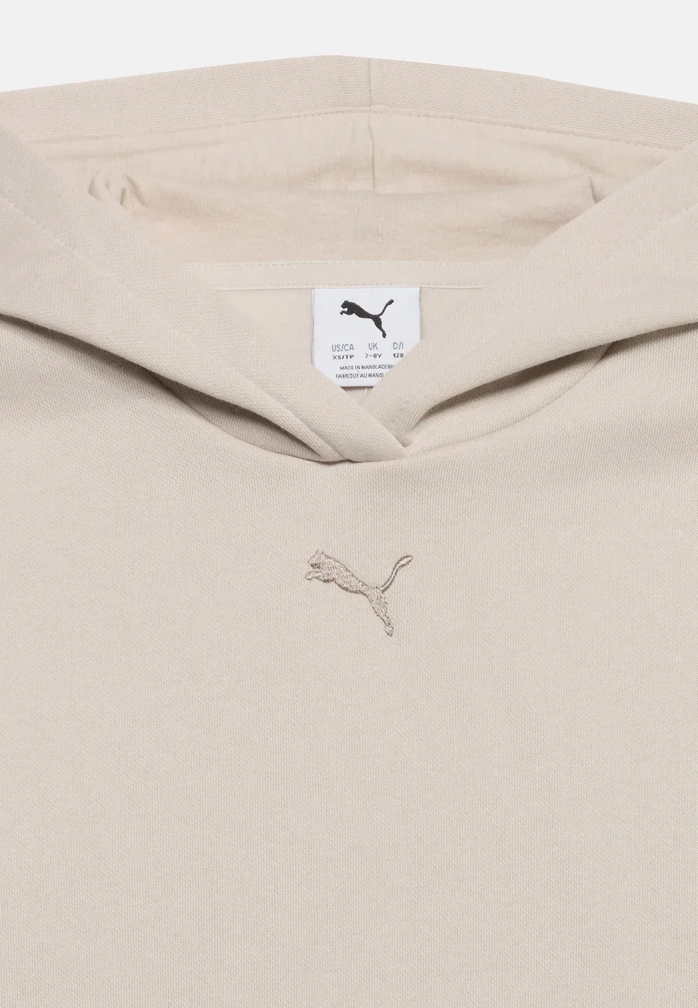 Толстовка унисекс с центрированным логотипом кошки Puma, Beige — фото 3