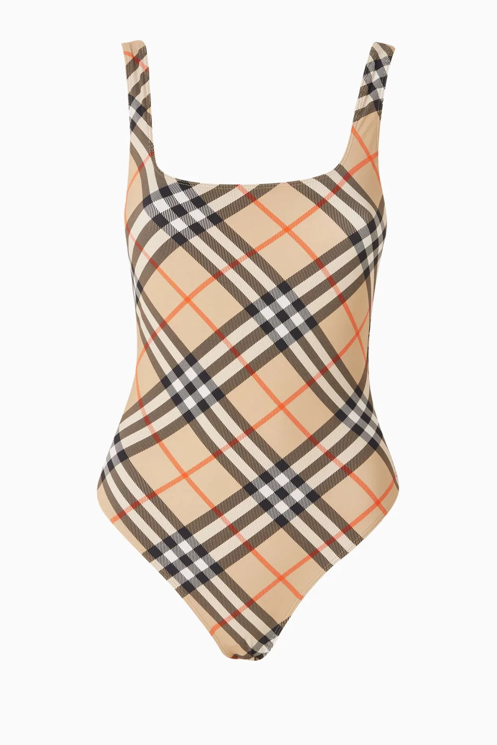 Купальник слитный с принтом Sabina Burberry