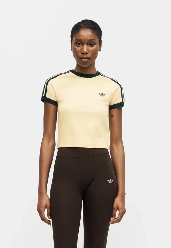 Футболка с принтом Adidas Originals, ванильный — фото 3