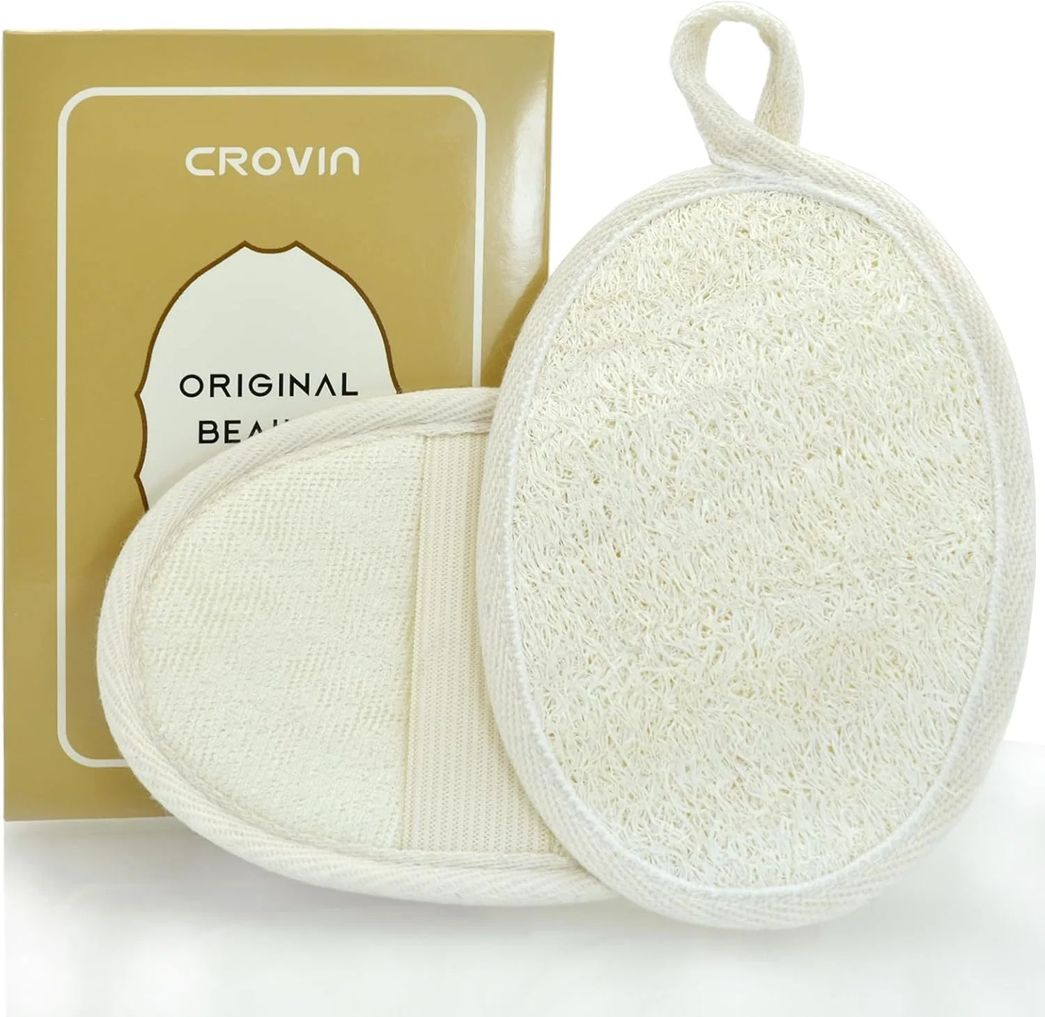 Люфа для тела, набор 2 шт, CROVIN