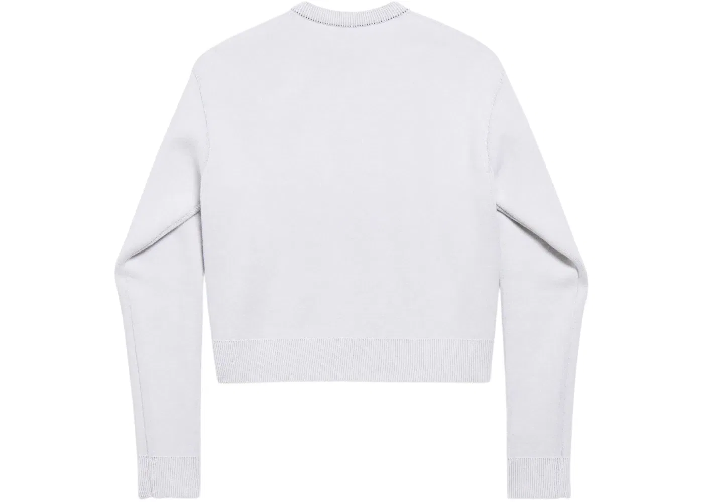Женский свитшот с капюшоном укороченный 3B Sports Icon Crewneck Balenciaga, White/Black — фото 2