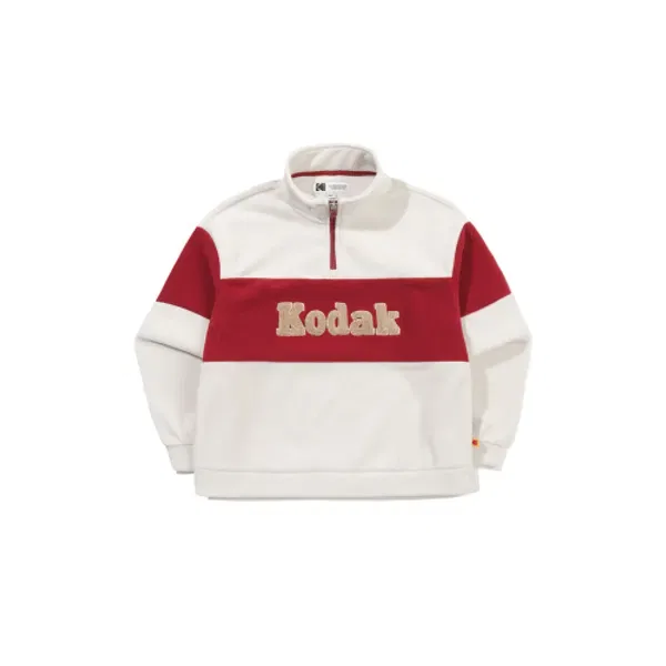 Флисовая кофта полузастежка Color Block, Kodak Kids, слоновая кость — фото 2