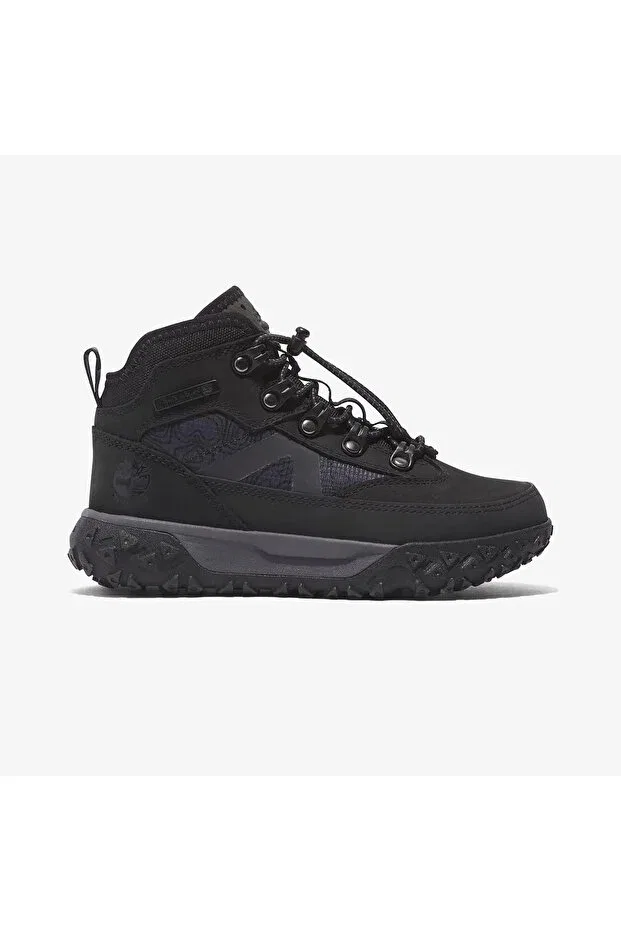 Детские ботинки для девочек на шнуровке Greenstride Motion 6 Mid Lace Up Waterpr Timberland, Black