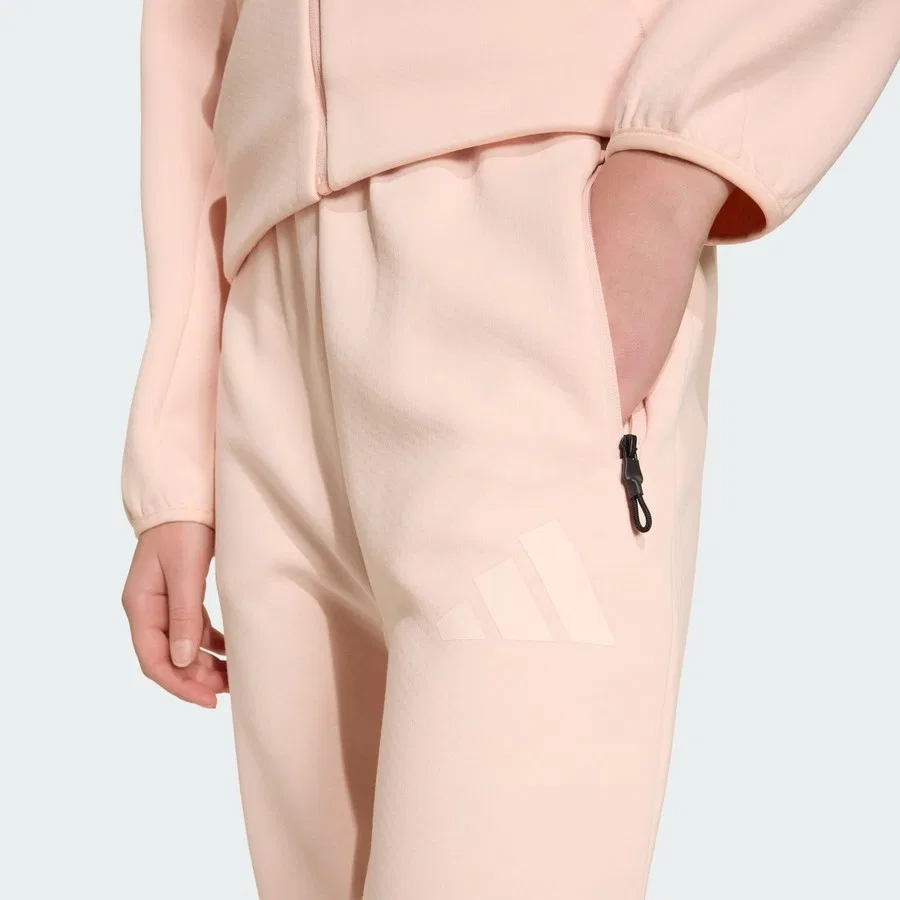 Спортивные штаны с зауженным кроем Z.N.E. Tapered-Leg Pants adidas, Розовый — фото 4