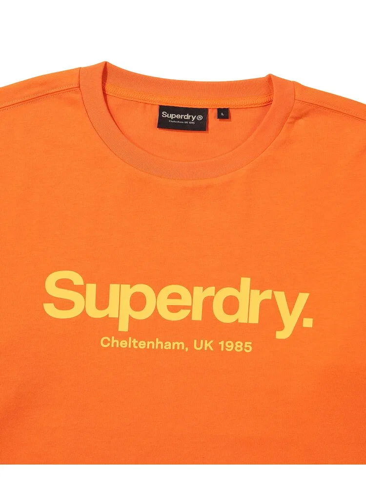 Футболка с длинным рукавом, Oversized логотип, Core Big Logo SUPERDRY, Orange — фото 4