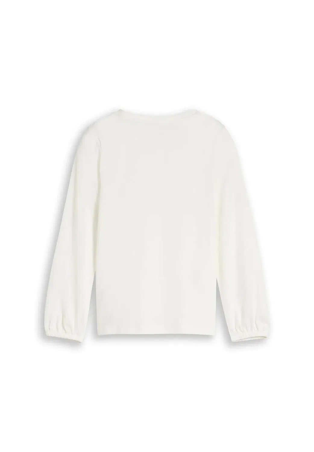T-Shirt langarmshirt mit wendepailletten - long sleeved top Tom Tailor, Whisper White — фото 2