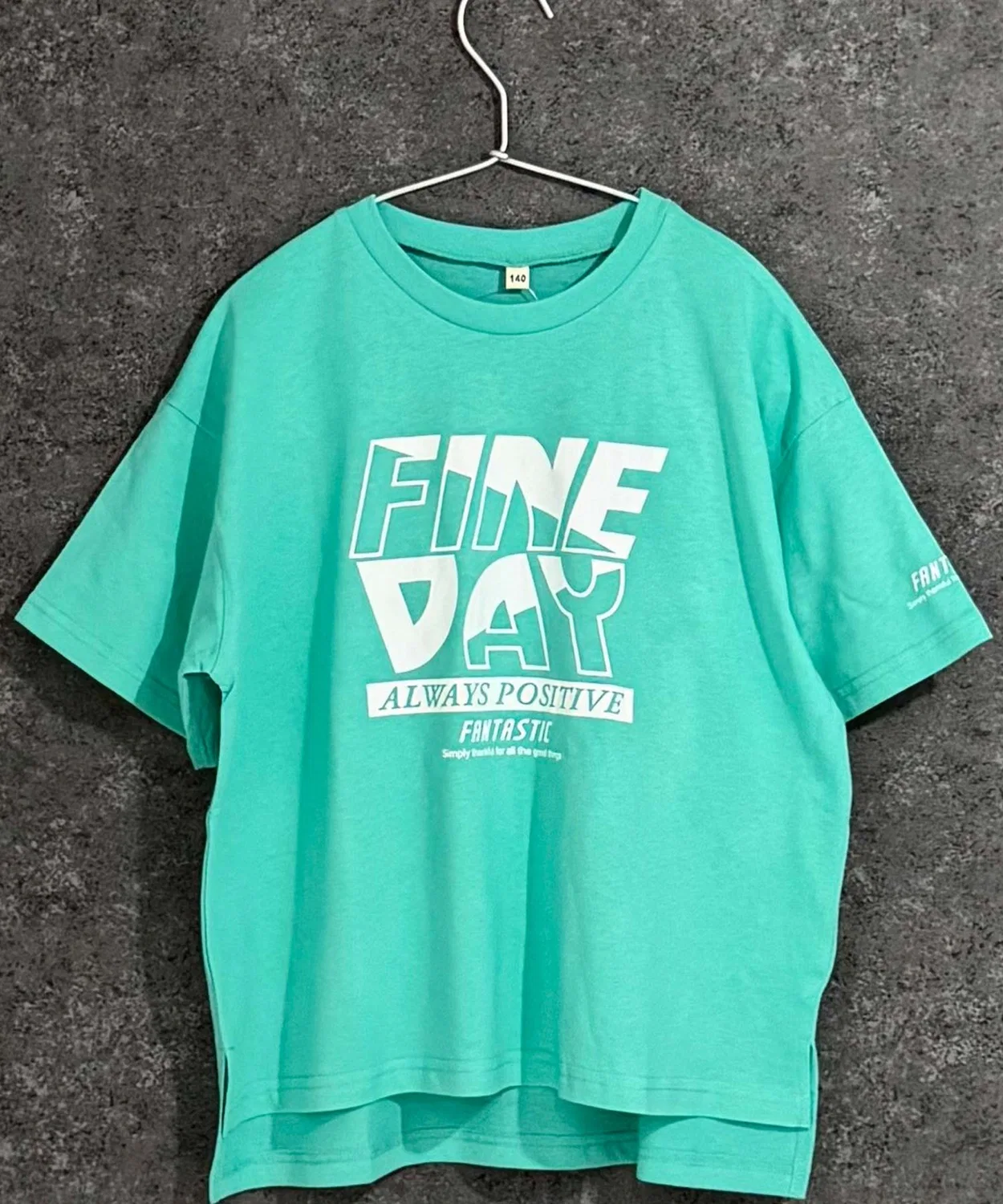 Детская футболка с принтом, с коротким рукавом, свободного кроя THE CASUAL, Green