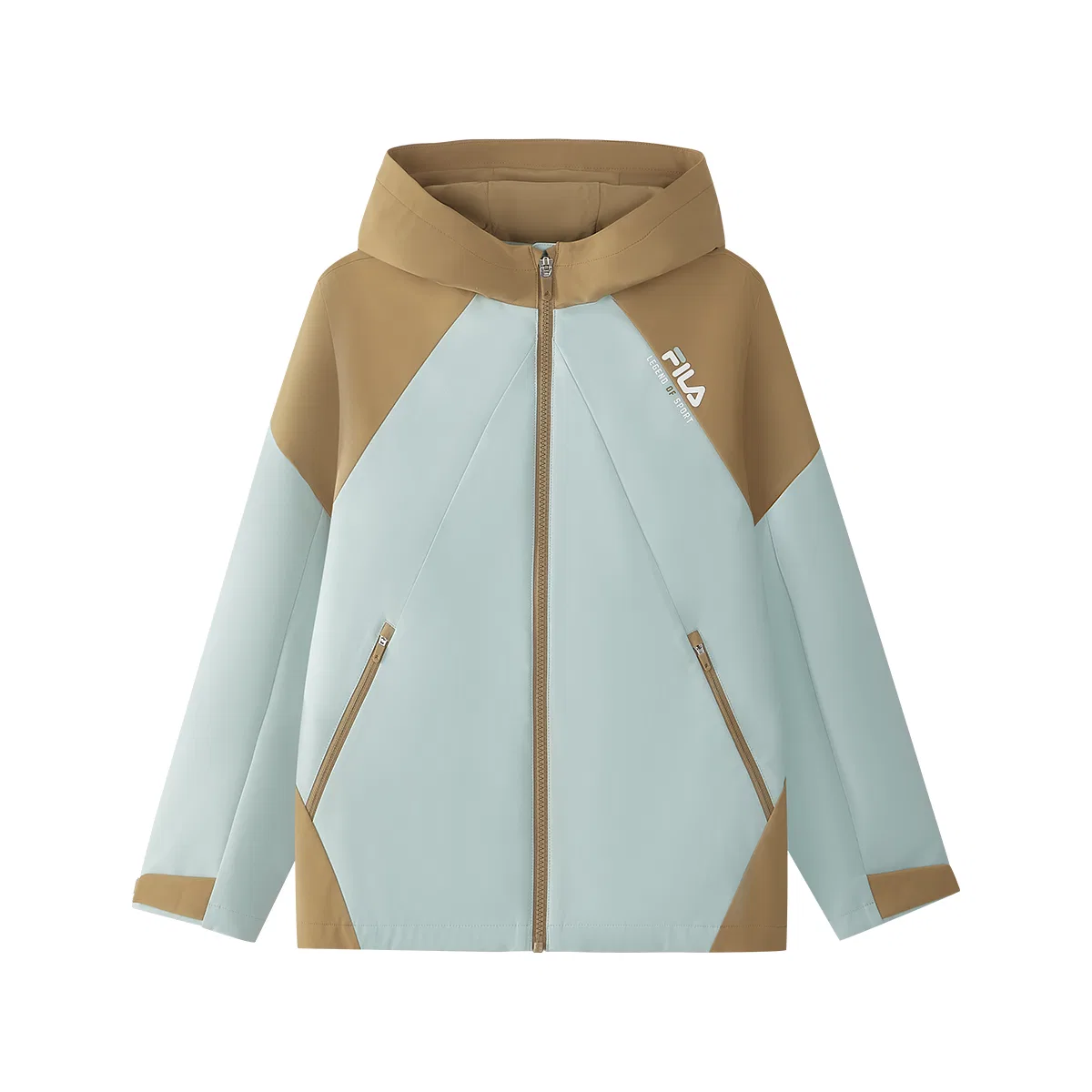 Детское худи с капюшоном, в стиле ретро-спорт Dream Awakening Green FILA KIDS