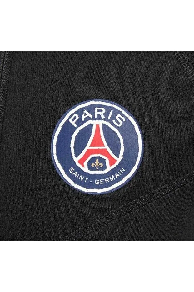 Детская толстовка с капюшоном Paris Saint-Germain Tech Fleece FZ Nike, Black — фото 3