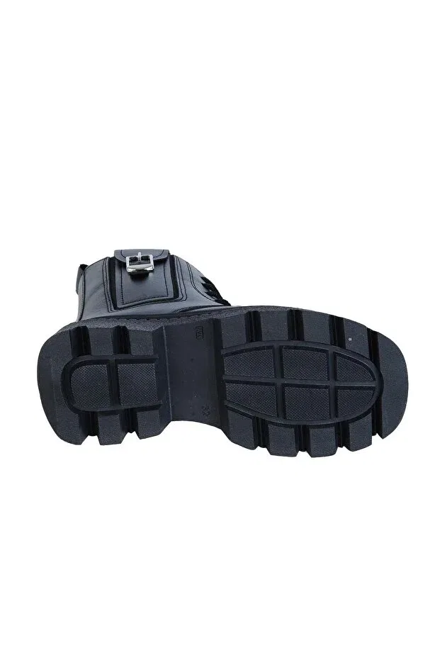 Детские ботинки для девочек с принтом London Black Winter Girl's Boots Generic Brands, Black — фото 3