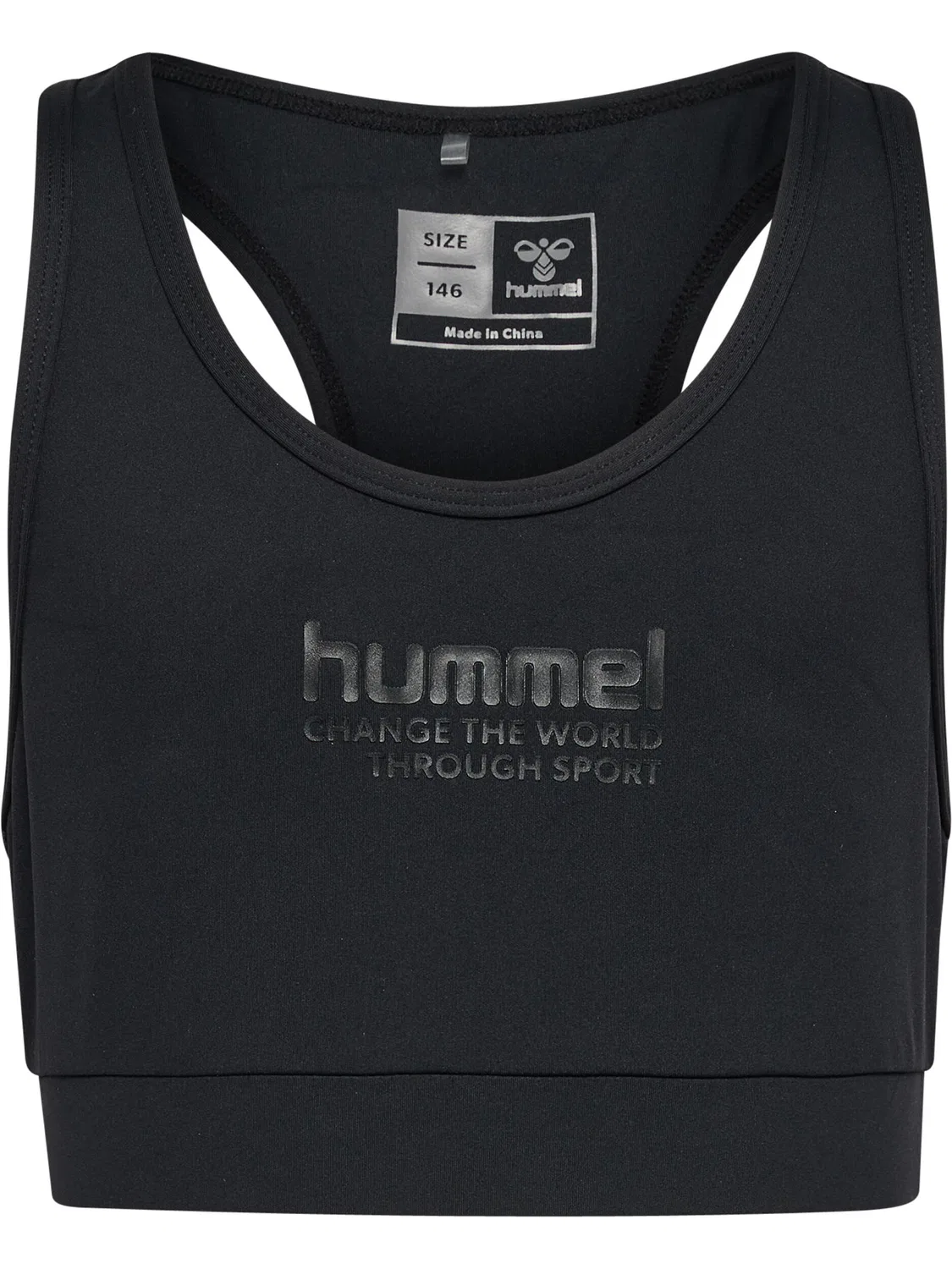 Детский топ для девочек с принтом Hmlpure Hummel, Schwarz — фото 2
