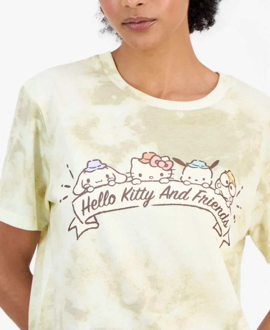 Футболка с принтом Hello Kitty & Friends Sanrio, Green — фото 3