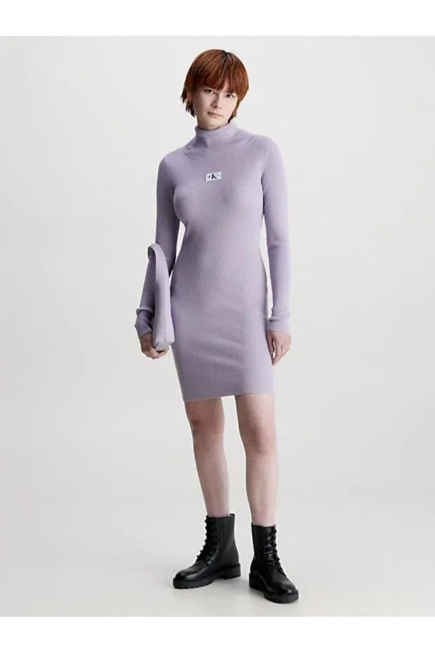 Женское платье-свитер с длинным рукавом Calvin Klein, Purple