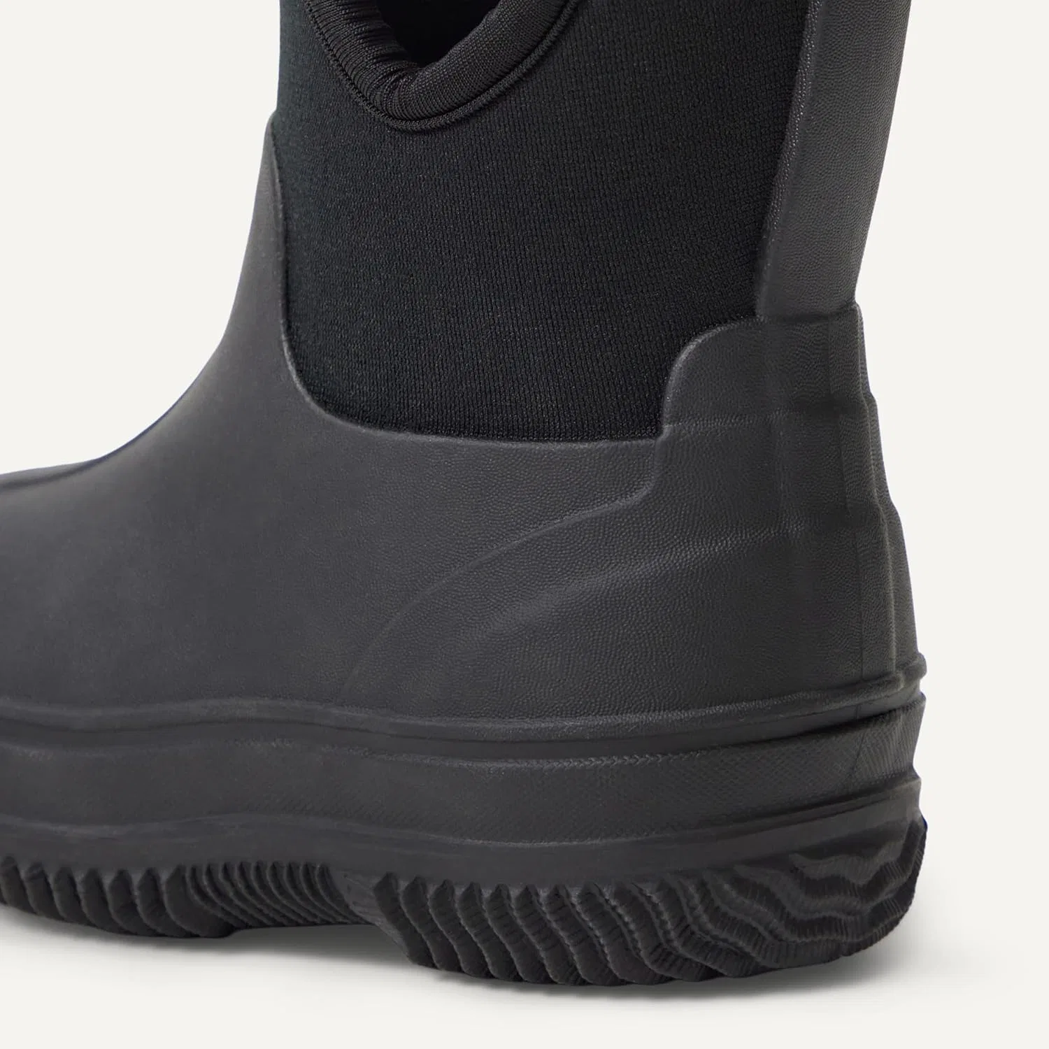 Детские утепленные резиновые сапоги из неопрена Unisex Kids' Insulated Neoprene Rain Boot Amazon Essentials, Black — фото 2