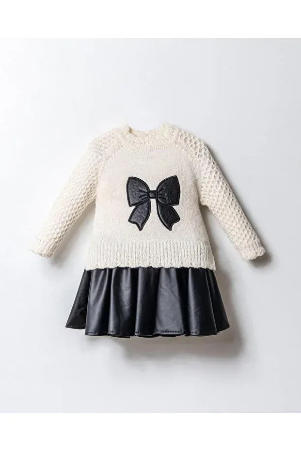 Детский комплект трикотажный с юбкой Basics Nipperland, Black