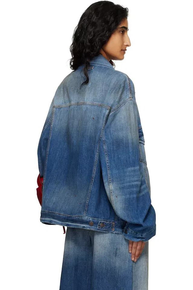 Синяя джинсовая куртка Robert Trafalgar Acne Studios — фото 3
