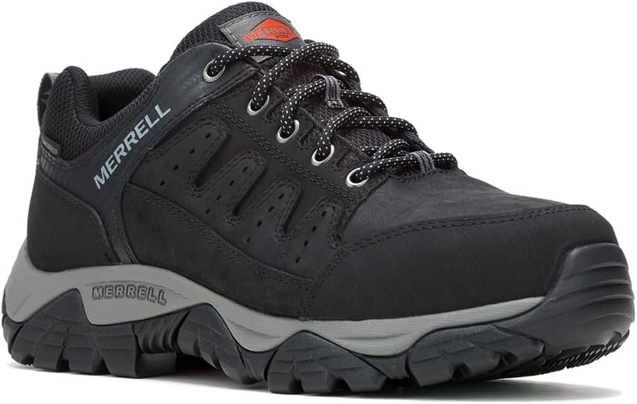 Мужские ботинки Merrell Windoc с водонепроницаемой стальной ноской, низкие, черный — фото 2