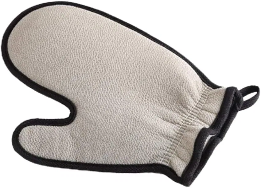 Эксфолирующие перчатки для душа, двойные, матовые, Beige Generic