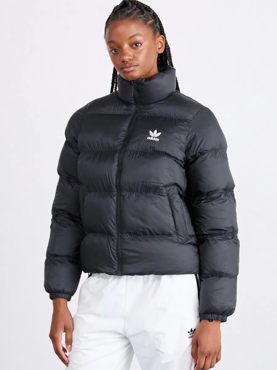 Зимняя куртка ADIDAS ORIGINALS 'Adicolor' черного цвета — фото 3