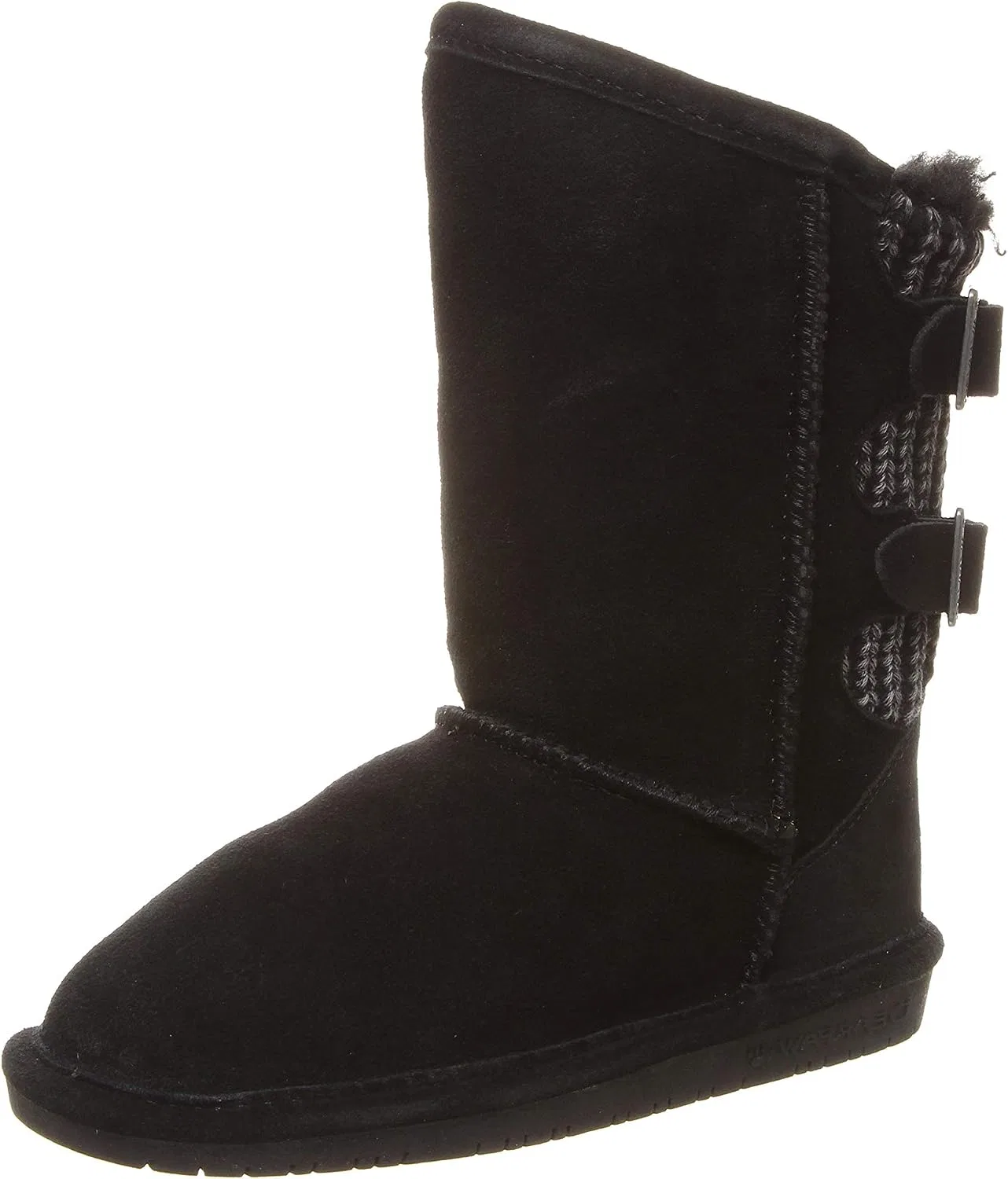 Детские ботинки для девочек с замшевым верхом Boshie BEARPAW, Black