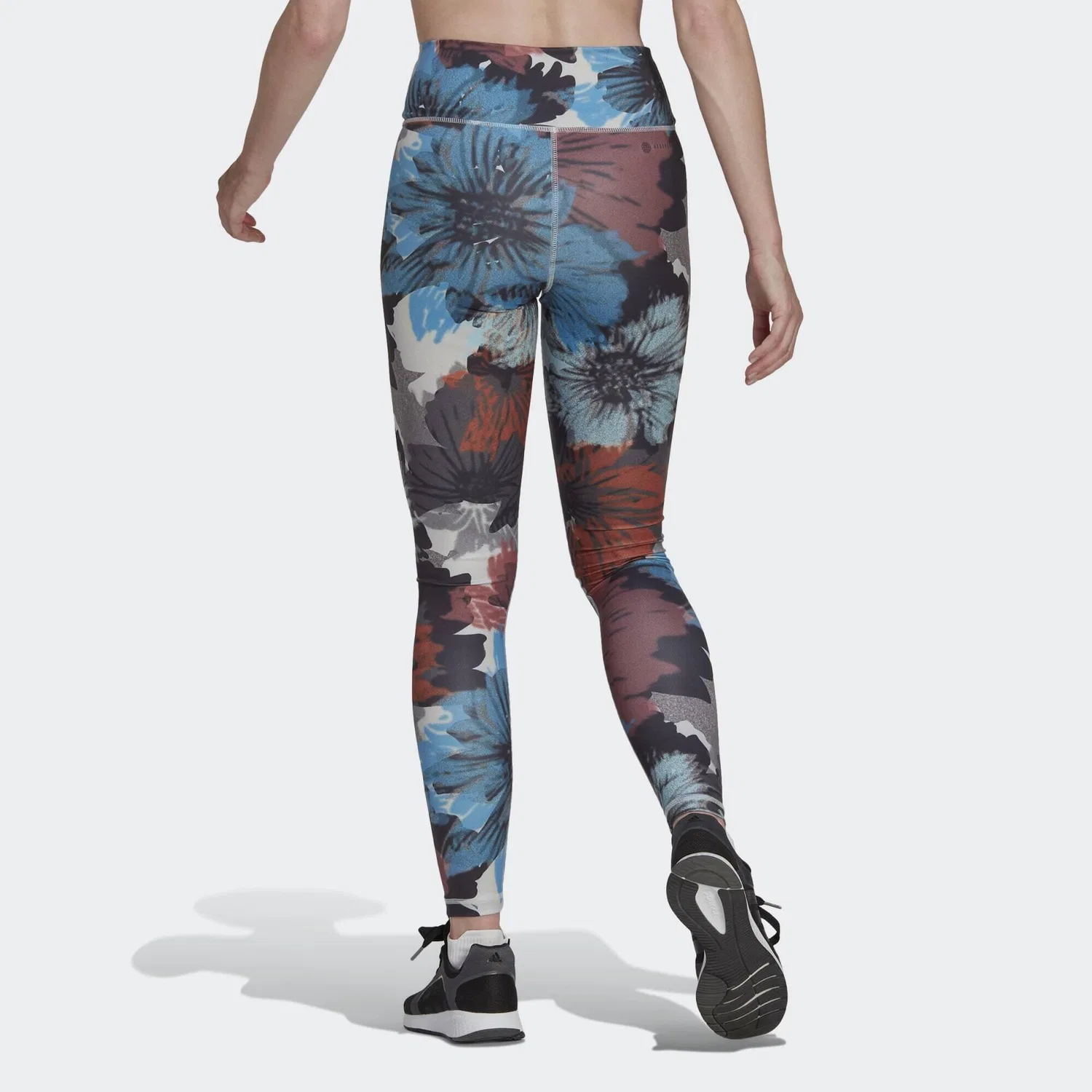 Женские леггинсы с принтом Training Essentials Printed High-Waisted Adidas, Grau Rot — фото 3